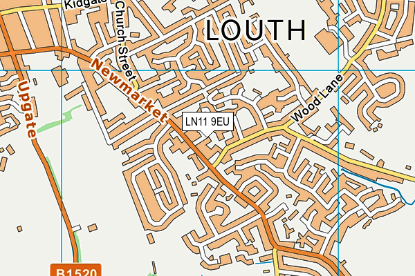 LN11 9EU map - OS VectorMap District (Ordnance Survey)