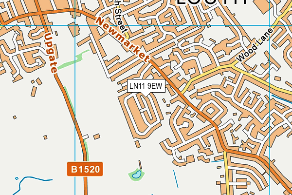 LN11 9EW map - OS VectorMap District (Ordnance Survey)