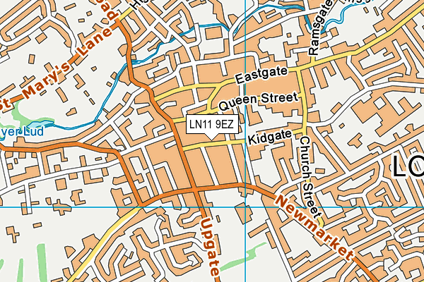LN11 9EZ map - OS VectorMap District (Ordnance Survey)