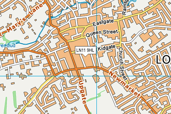 LN11 9HL map - OS VectorMap District (Ordnance Survey)