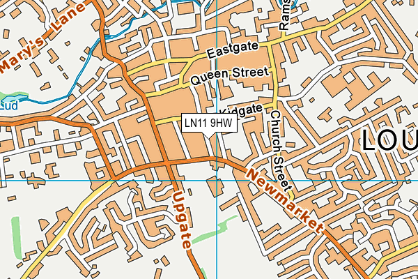 LN11 9HW map - OS VectorMap District (Ordnance Survey)