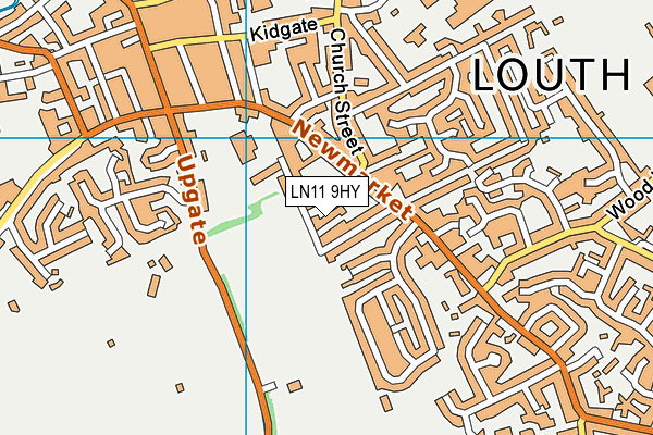 LN11 9HY map - OS VectorMap District (Ordnance Survey)