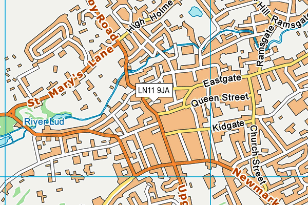 LN11 9JA map - OS VectorMap District (Ordnance Survey)