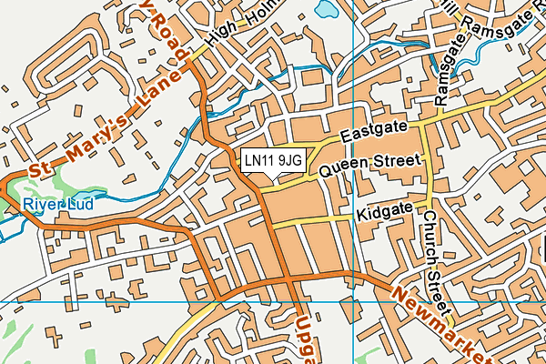 LN11 9JG map - OS VectorMap District (Ordnance Survey)