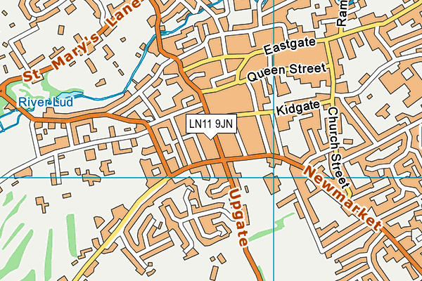 LN11 9JN map - OS VectorMap District (Ordnance Survey)