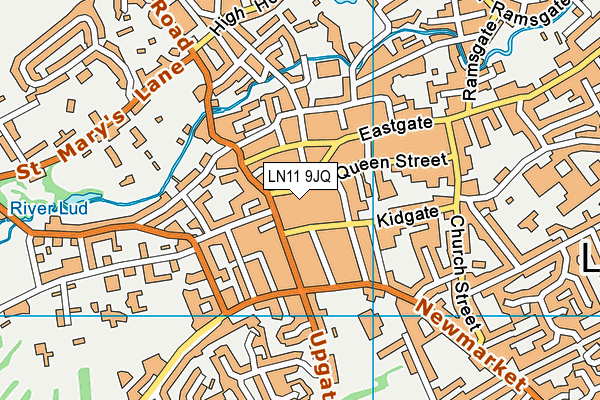 LN11 9JQ map - OS VectorMap District (Ordnance Survey)