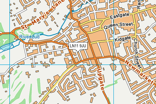 LN11 9JU map - OS VectorMap District (Ordnance Survey)