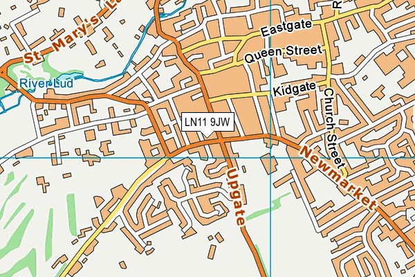 LN11 9JW map - OS VectorMap District (Ordnance Survey)