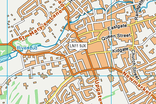LN11 9JX map - OS VectorMap District (Ordnance Survey)