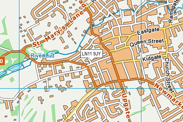LN11 9JY map - OS VectorMap District (Ordnance Survey)