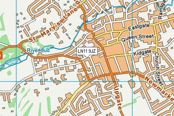 LN11 9JZ map - OS VectorMap District (Ordnance Survey)