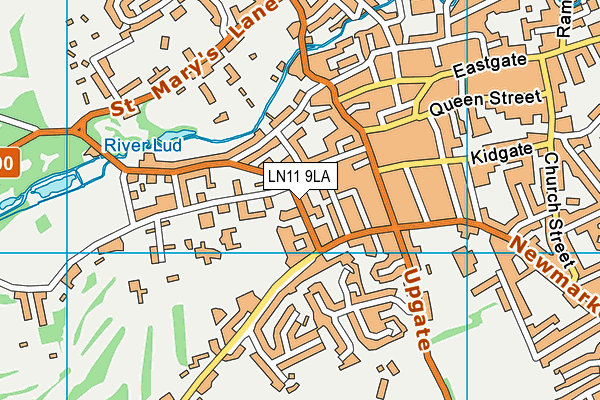 LN11 9LA map - OS VectorMap District (Ordnance Survey)