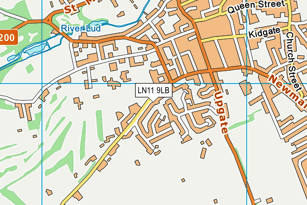 LN11 9LB map - OS VectorMap District (Ordnance Survey)