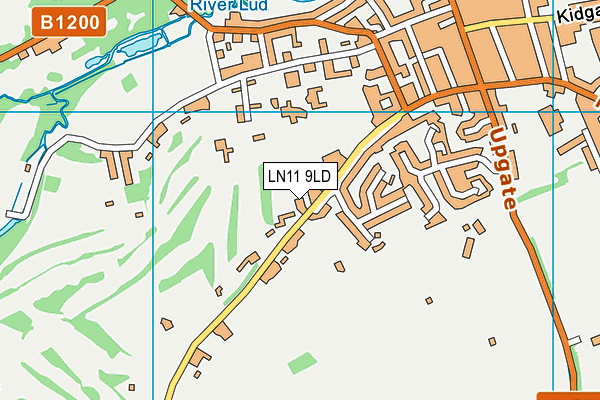 LN11 9LD map - OS VectorMap District (Ordnance Survey)