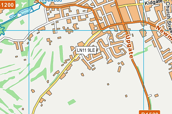LN11 9LE map - OS VectorMap District (Ordnance Survey)