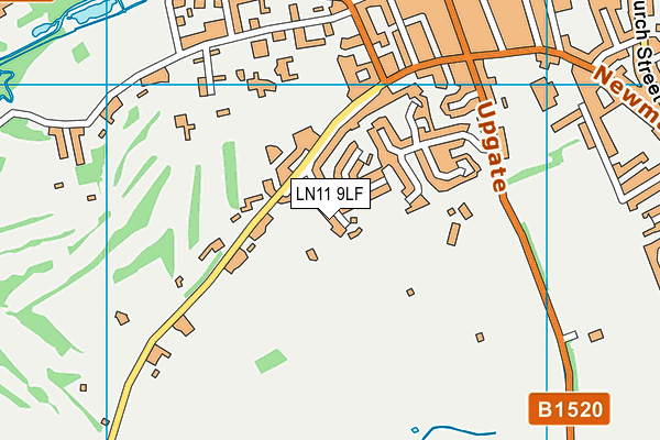 LN11 9LF map - OS VectorMap District (Ordnance Survey)
