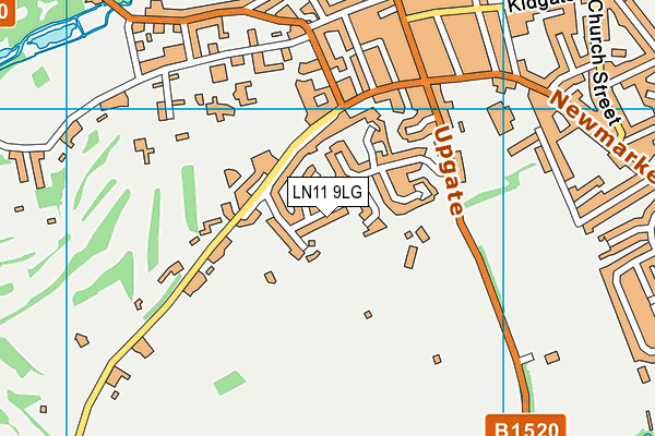 LN11 9LG map - OS VectorMap District (Ordnance Survey)