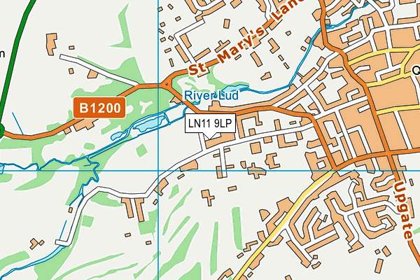 LN11 9LP map - OS VectorMap District (Ordnance Survey)