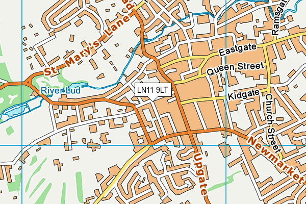 LN11 9LT map - OS VectorMap District (Ordnance Survey)