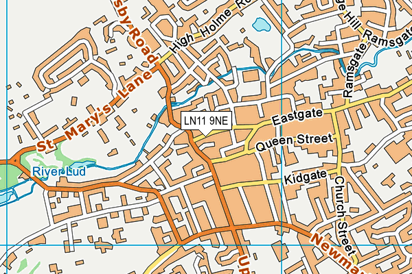 LN11 9NE map - OS VectorMap District (Ordnance Survey)