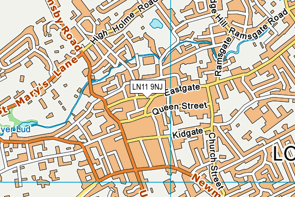LN11 9NJ map - OS VectorMap District (Ordnance Survey)