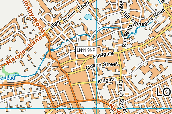 LN11 9NP map - OS VectorMap District (Ordnance Survey)