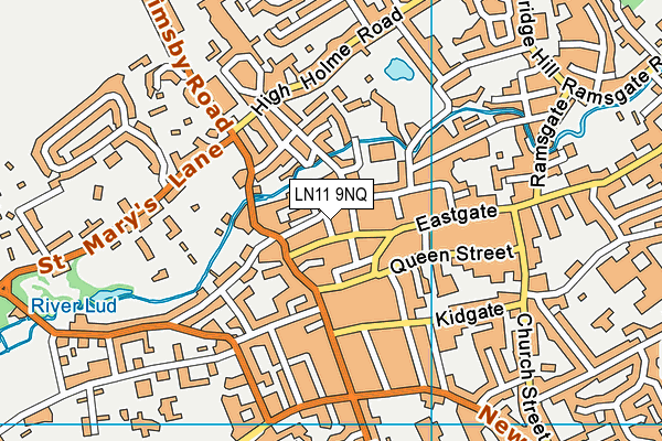 LN11 9NQ map - OS VectorMap District (Ordnance Survey)