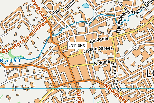 LN11 9NX map - OS VectorMap District (Ordnance Survey)
