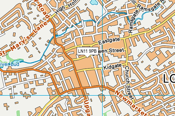 LN11 9PB map - OS VectorMap District (Ordnance Survey)