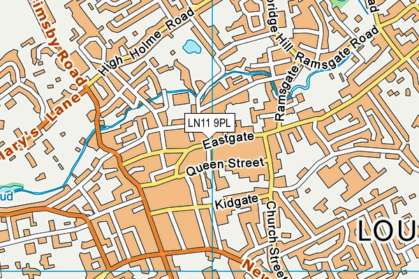 LN11 9PL map - OS VectorMap District (Ordnance Survey)