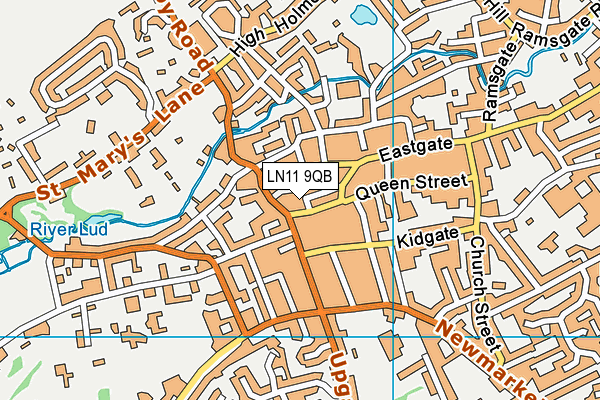 LN11 9QB map - OS VectorMap District (Ordnance Survey)