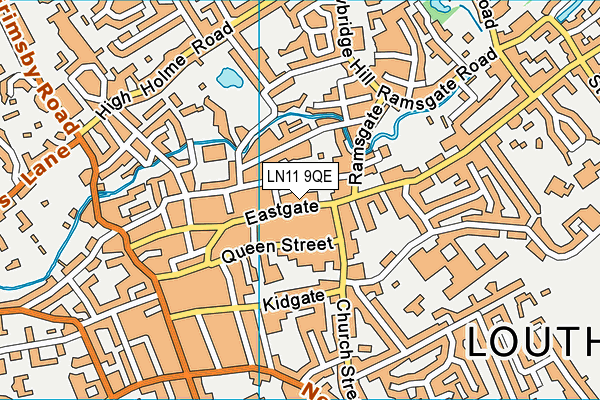 LN11 9QE map - OS VectorMap District (Ordnance Survey)