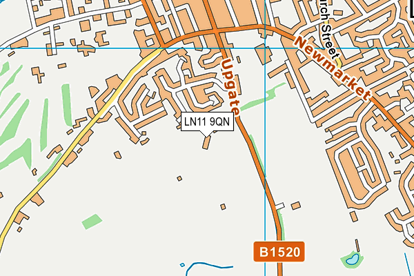 LN11 9QN map - OS VectorMap District (Ordnance Survey)