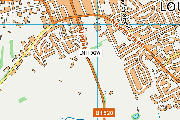 LN11 9QW map - OS VectorMap District (Ordnance Survey)