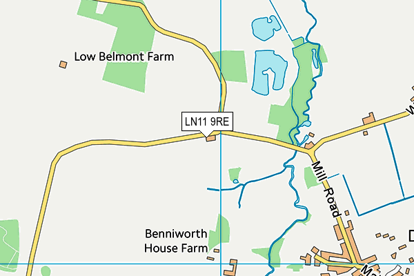 LN11 9RE map - OS VectorMap District (Ordnance Survey)