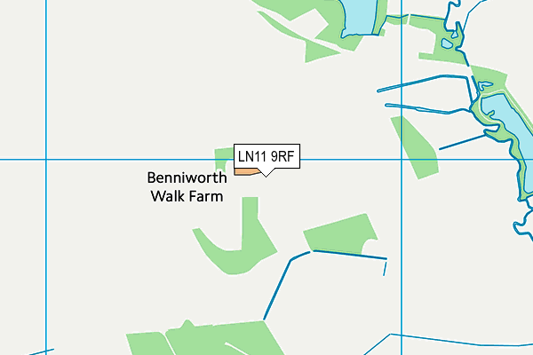 LN11 9RF map - OS VectorMap District (Ordnance Survey)