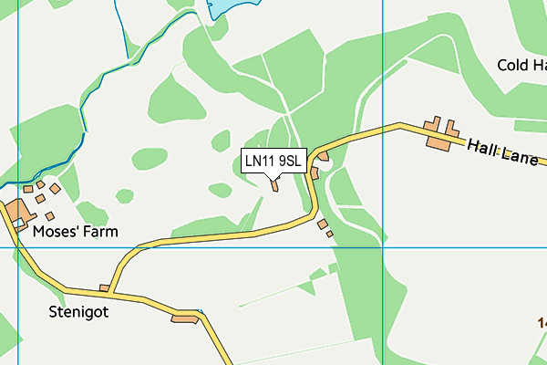 LN11 9SL map - OS VectorMap District (Ordnance Survey)