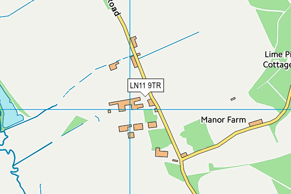 Donington On Bain Playing Fields map (LN11 9TR) - OS VectorMap District (Ordnance Survey)