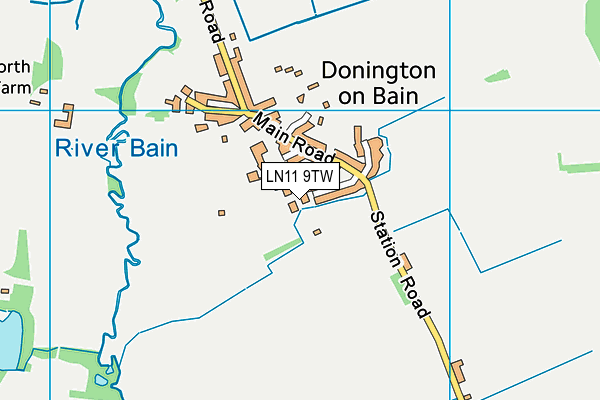 LN11 9TW map - OS VectorMap District (Ordnance Survey)