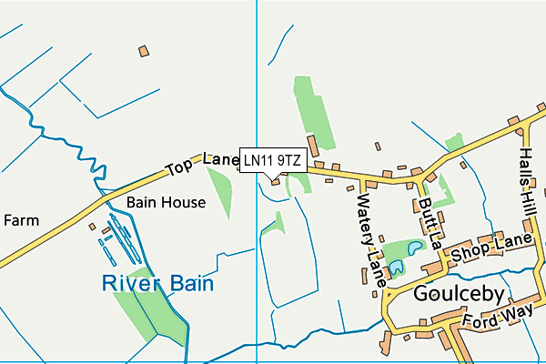 LN11 9TZ map - OS VectorMap District (Ordnance Survey)