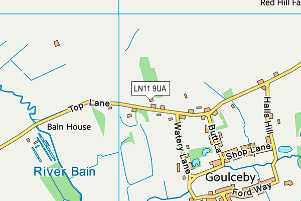 LN11 9UA map - OS VectorMap District (Ordnance Survey)