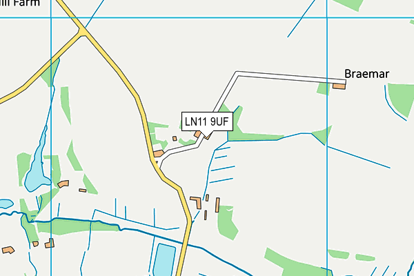 LN11 9UF map - OS VectorMap District (Ordnance Survey)