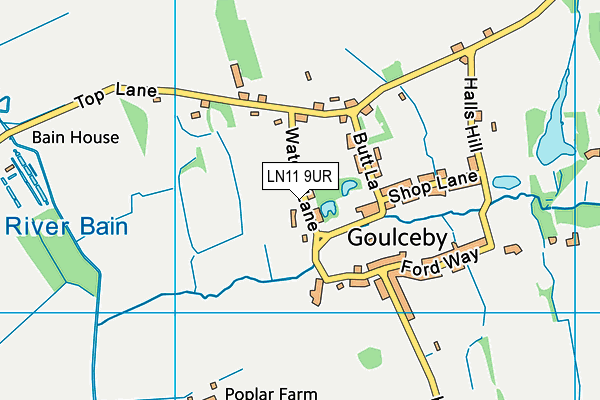 LN11 9UR map - OS VectorMap District (Ordnance Survey)