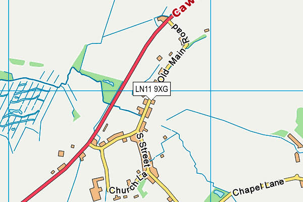Scamblesby Church of  England Primary School map (LN11 9XG) - OS VectorMap District (Ordnance Survey)