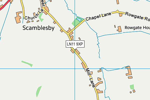 LN11 9XP map - OS VectorMap District (Ordnance Survey)