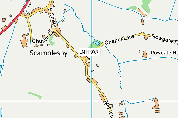 LN11 9XR map - OS VectorMap District (Ordnance Survey)