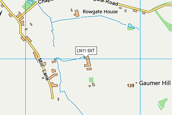 LN11 9XT map - OS VectorMap District (Ordnance Survey)