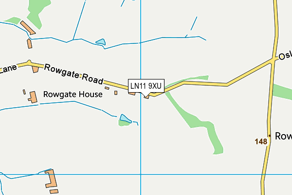 LN11 9XU map - OS VectorMap District (Ordnance Survey)