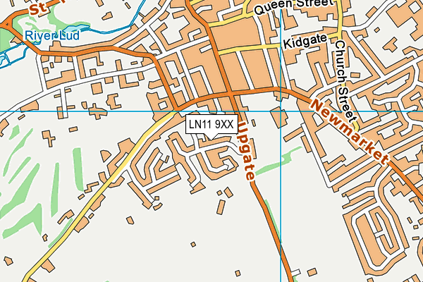 LN11 9XX map - OS VectorMap District (Ordnance Survey)