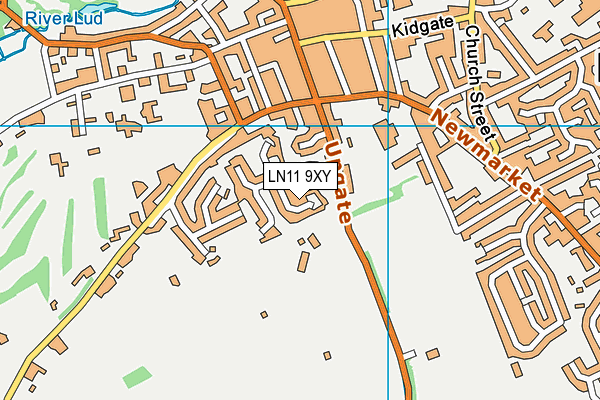 LN11 9XY map - OS VectorMap District (Ordnance Survey)